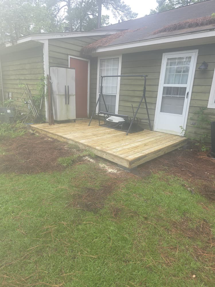 Back deck, after